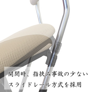 E151(アイボリー)　ルネセイコウ　MSH-49　Ｊメッシュチェア（アイボリー）
