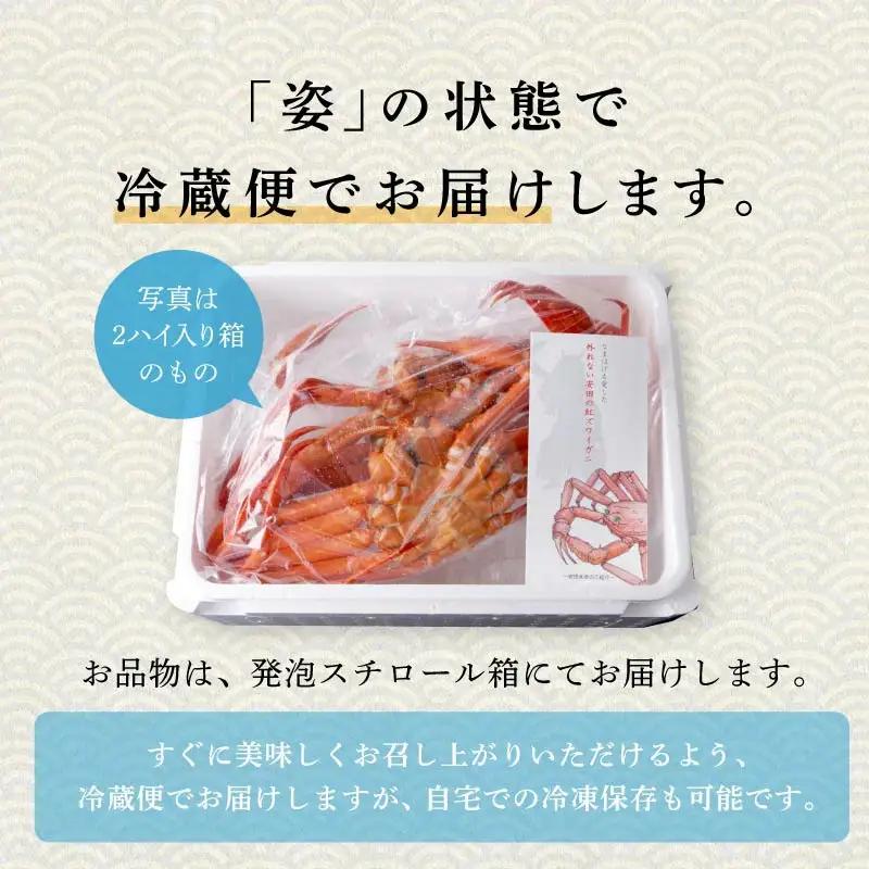紅ズワイガニ 冷蔵 4匹 2.8kg【安田水産】