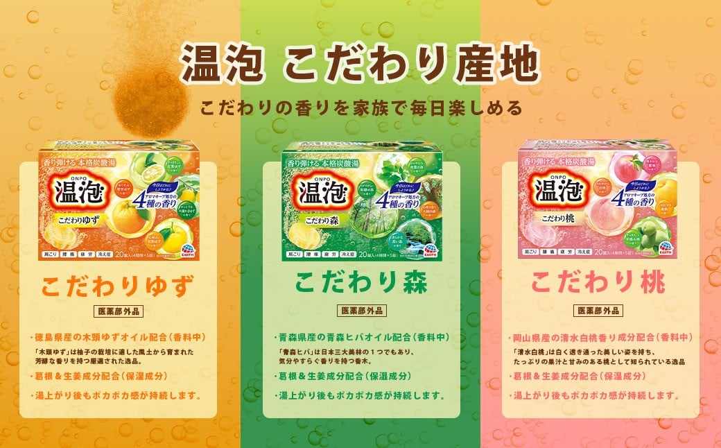 温泡 セット 3種 計9箱