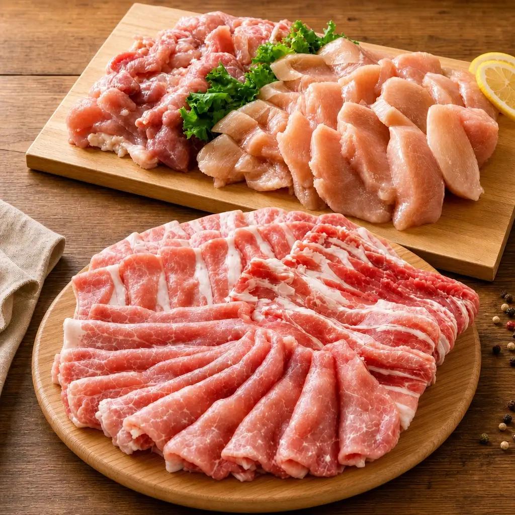 AS-04　大山豚スライス・大山ハーブ鶏切り身セット（約1.5kg）