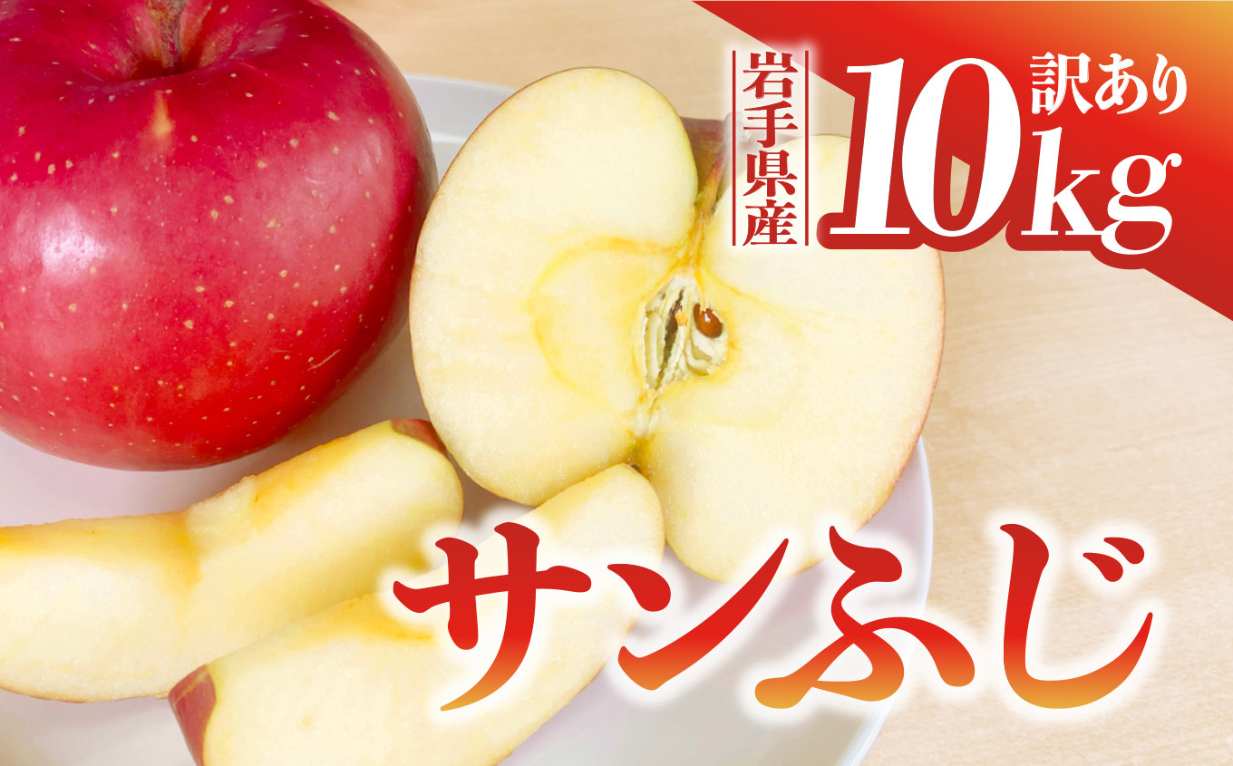 
【先行予約】令和6年産 りんご サンふじ 訳あり 10kg 岩手県 金ケ崎町産 12月上旬発送開始
