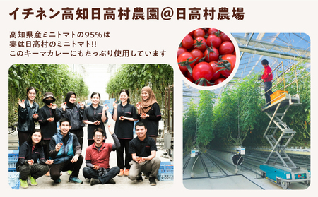 キーマカレー 10食セット｜高知県産 ミニトマト 食品ロス削減 イチネン農園×小川精肉店 コラボ 辛くない レトルトカレー 常備食にもおすすめ