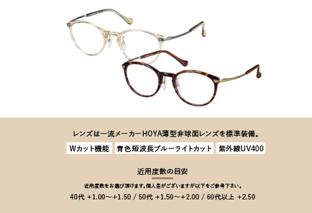 CHARMANT リーディンググラス AQ22513　YE(イエロー）　度数+2.50