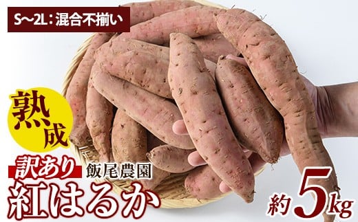 
            《訳あり》飯尾農園 熟成 紅はるか 約5kg 芋 いも さつまいも サツマイモ 鹿児島県産 国産 長島町産 べにはるか 熟成【飯尾農園】miio-874
          
