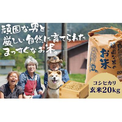 ふるさと納税 山口市 頑固な男のお米(コシヒカリ)玄米20キログラム C098