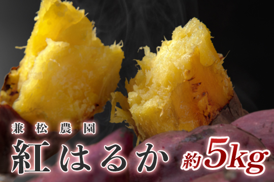 【高知県 大月町産】兼松農園　紅はるか　5kg　さつまいも 高知県産 焼き芋 甘い 糖度高い 熟成 無農薬 産地直送 芋 旬の野菜 秋の味覚 野菜 高糖度 濃厚 甘い 国産 焼くだけ 簡単 天然スイーツ 美味しい 高知県大月町産 季節限定 期間限定