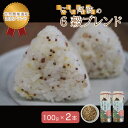 【ふるさと納税】 雑穀米 米 お米 限定10セット 穀物 6穀 ブレンド 100g×2本 黒米 発芽玄米 玄米 小豆 食物繊維 低GI値 ロー 糖質 健康 徳島 にし阿波の6穀ブレンド