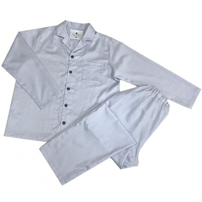 【ふるさと納税】【シングル】カバー掛・シーツ(25cm)枕&パジャマ(男女兼用XLサイズ)4点セット色シルバースカイ【1215706】