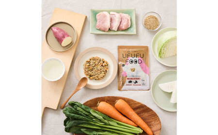 【福岡市】成犬用総合栄養食 食物アレルギーに配慮した 手づくりごはん　UFUFU FOOD レトルト　豚もも肉とさつま芋4パック