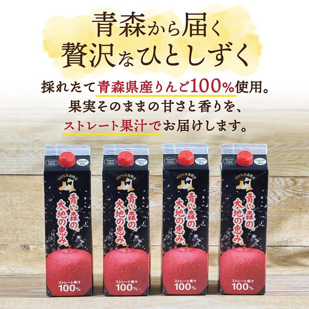 りんごジュース 1L×2本 ストレート果汁100％ 青森県産 弘前市