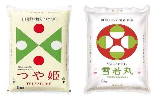07-01-179-03B　つや姫&雪若丸セット10kg [2026年3月中旬発送・令和7年産]