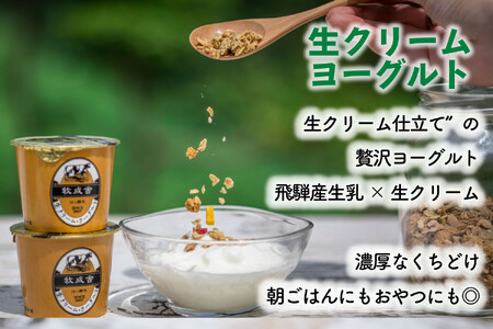 【定期3か月便】牧成舎のヨーグルトたっぷり12個セット（加糖2種×各６）DF216