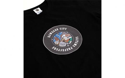 
										
										川越市 マンホールTシャツ（黒・Mサイズ） ／ ファッション 服 埼玉県
									