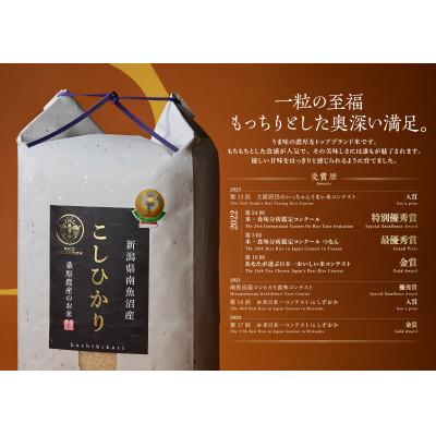 ふるさと納税 南魚沼市 R7年産　新米予約 最優秀賞受賞【8割減農薬米】南魚沼産コシヒカリ5kg×2　桑原農産のお米 |  | 01