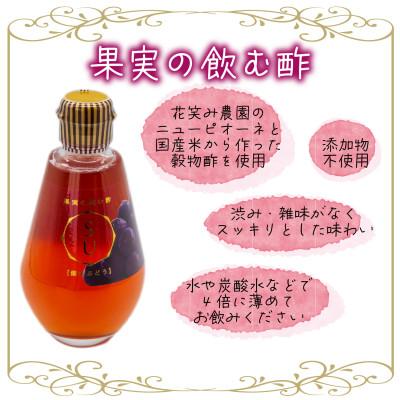 ふるさと納税 真庭市 岡山　花笑み農園のピオーネ加工品3種セット『ラムピオーネジャム&ピオーネワイン&飲む酢』JWN |  | 01