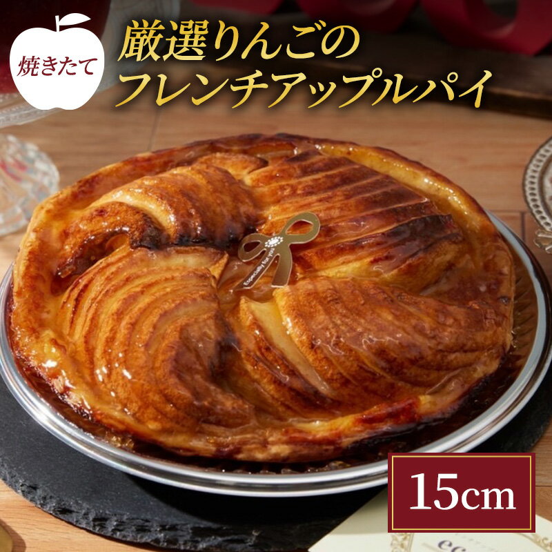 【ふるさと納税】焼きたて 厳選りんごのフレンチアップルパイ 15cm [ 洋菓子 お菓子 おかし スイーツ デザート 林檎 りんご 果物 アップル パイ 人気 有名 菓子 おすすめ スイーツ ジューシー さっぱり 酸味 バター 風味 豊か パイ生地 アーモンドクリーム 優しい 甘味 ]