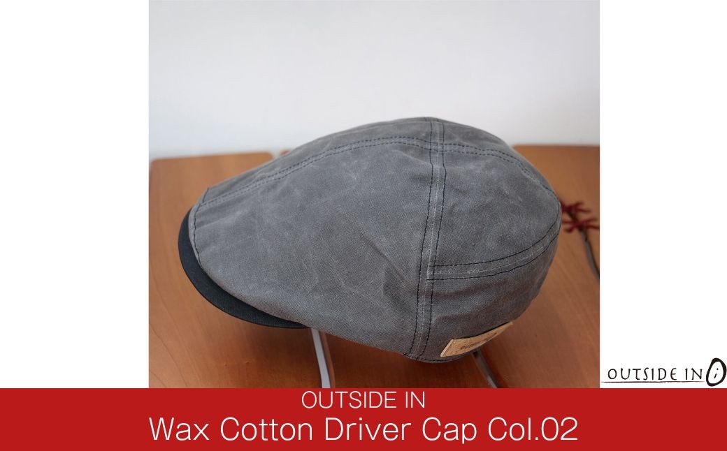 
            Wax Cotton Driver Cap Col.02 Slate（スレート）帽子 ドライバーキャップ ハット フリーサイズ キャンプ用品 アウトドア用品 [OUTSIDE IN]【021S078】
          