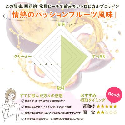 ふるさと納税 茨木市 ビーレジェンド WPCプロテイン 情熱のパッションフルーツ風味 1kg×2袋セット |  | 02