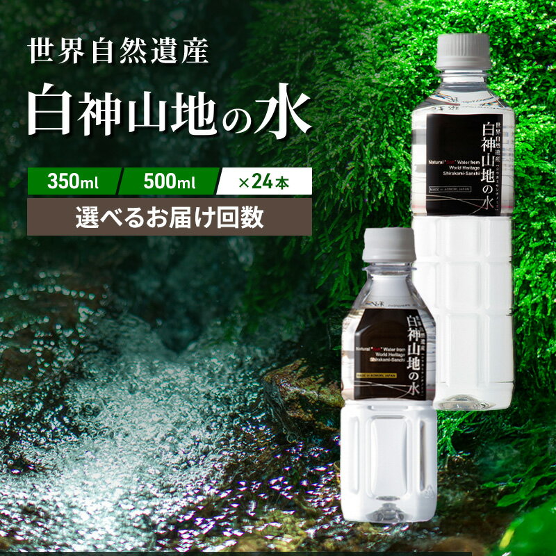 白神山地の水 500ml×24本 ナチュラルウォーター 飲料水 軟水 超軟水 非加熱 弱酸性 湧水 湧き水 水 ウォーター ペットボトル 青森県 鰺ヶ沢町 国産　【飲料類・水・ミネラルウォーター】