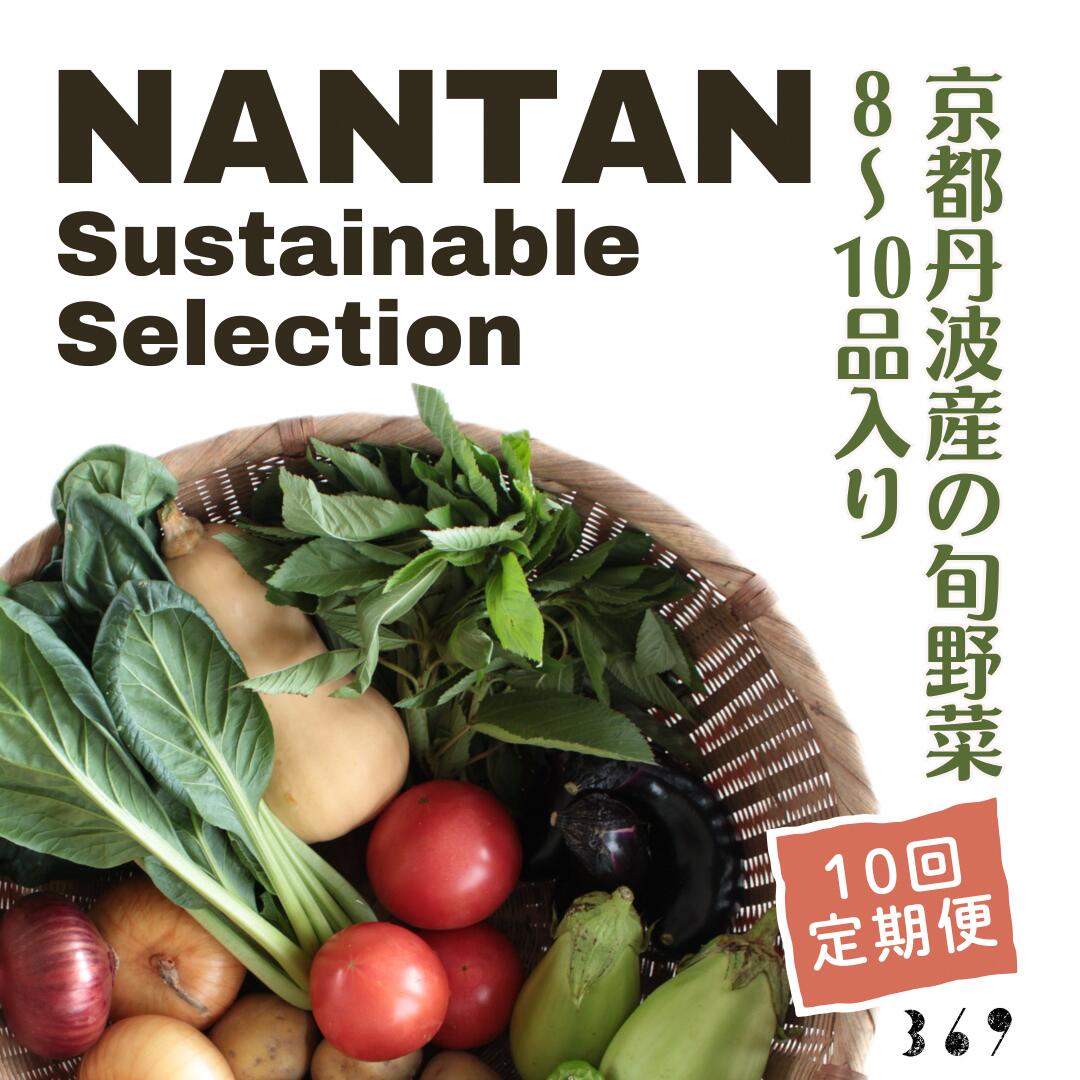 【ふるさと納税】野菜セット 10回定期便 Nantan Sustainable Selection 8～10品入り 京都丹波産 旬野菜 おまかせ詰め合わせ 京都府南丹市　お届け：2026年5月以降発送開始