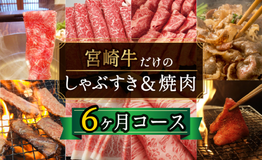 6回 定期便 宮崎牛 しゃぶ すき & 焼肉 6ヶ月 コース 合計 4.2kg [SHINGAKI 宮崎県 美郷町 31ag0085] 牛肉 宮崎牛 焼肉 鉄板焼き しゃぶしゃぶ すき焼き 黒毛 和牛 国産 宮崎 A4 A5等級 牛 宮崎県産 冷凍 送料無料 ブランド 牛 肉 霜降り BBQ バーベキュー キャンプ ギフト プレゼント