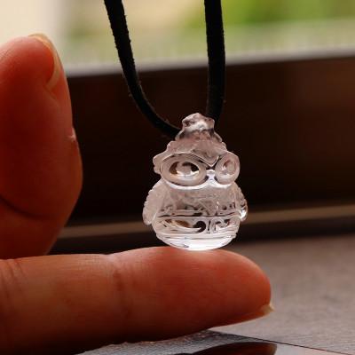 ふるさと納税 山梨県 【縄文アクセサリーDo_goods】透明の輝きを身につける「水晶どぐりん」ペンダント 700-118 |  | 01