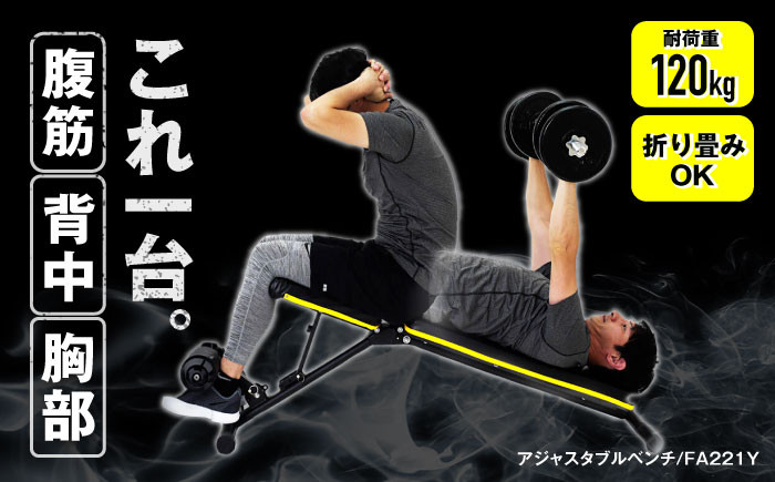 
            アジャスタブルベンチ /FA221Y [AOAB008] ベンチプレス ベンチ 台 可変式ベンチ フラットベンチ トレーニングベンチ ダンベル バーベル 筋トレ トレーニング フリーウエイト エクササイズ フィットネス 筋肉 大胸筋 背筋 腹筋 コンパクト 省スペース 角度調整 組立簡単 健康 運動 美容 ダイエット 減量 家庭用 ホームジム 自宅トレーニング 初心者 人気 おすすめ アルインコ
          
