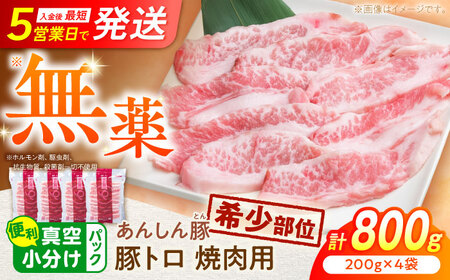 豚トロ 焼肉用 計800g 藤井ファーム[AWAF063]豚トロ