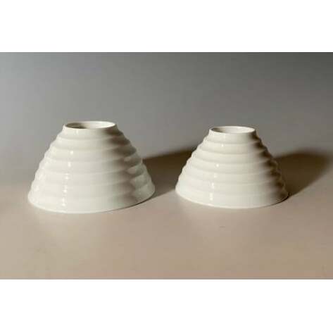 中仙窯 有田焼 白磁飯碗セット（大・小）お茶碗 夫婦茶碗（中尾純作） A30-427_イメージ4