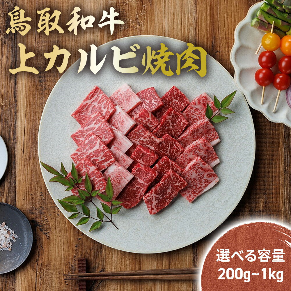【ふるさと納税】 鳥取和牛 上カルビ 焼肉 300g ~ 2kg (500g×4) 国産 ブランド牛 牛肉 カルビ 希少 和牛 黒毛和牛 肉 上カルビ 焼肉 BBQ 冷凍 鳥取県 倉吉市