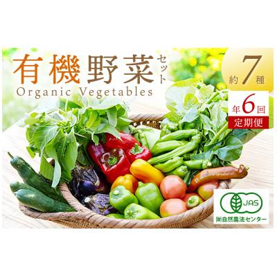 ふるさと納税 京丹後市 【発送月固定定期便】【6回定期便】&lt;てんとうむしばたけ&gt;オーガニック有機野菜7種(2人用)全6回