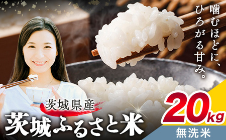 米 茨城 ふるさと米 無洗米 20kg 無洗米 茨城県 結城市おこめ お弁当 おにぎり【茨城県共通返礼品】