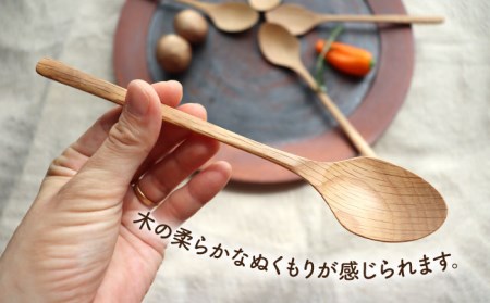 【ホワイトオーク】ディナースプーン5本セット 糸島市 / 家具工房 橙[AZF006]