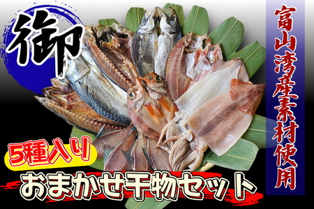 富山湾産 おまかせ干物セット「御」｜富山 干物セット 干物 詰め合わせ 冷凍 魚貝類 魚介類 海鮮 グルメ お取り寄せ 魚 詰合せ 朝食 おかず セット 国産 北陸 富山県 富山湾 魚津市 送料無料