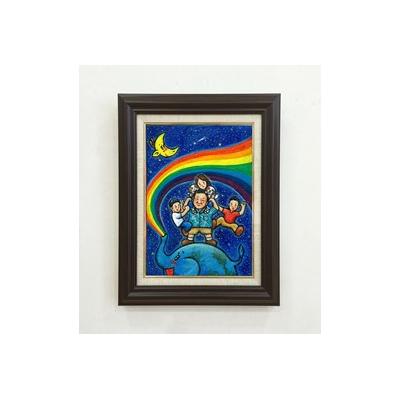 ふるさと納税 八尾市 ご家族の肖像童画　F4号(W102)