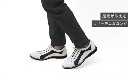 倭イズム ( ヤマトイズム ) 牛革 デニム シューズ 紳士靴 YA3310 25.0cm