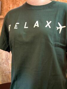 鎌倉ブランドの老舗「KAMAKULAX」の定番オリジナル RELAX Ｔシャツ【ダークグリーン】Mサイズ