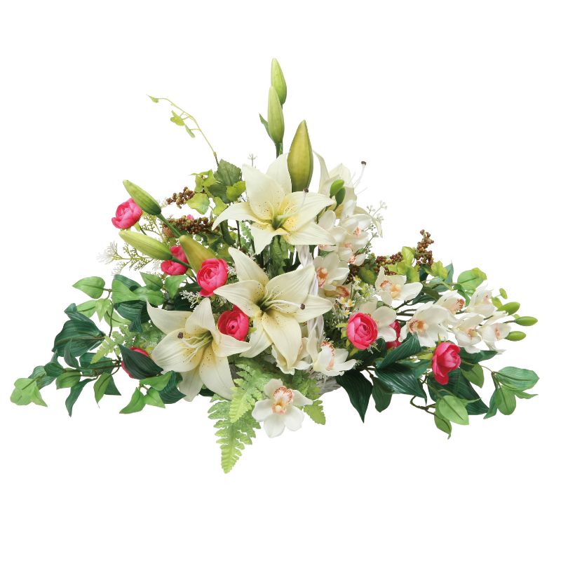 【ふるさと納税】光の楽園 ルイーズリリー【配送不可：北海道・沖縄・離島】 インテリア 光触媒 人工植物 造花 フェイクグリーン 花 フラワー 清浄 消臭