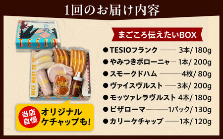 【全3回定期便】TESIOの自家製ハム＆ソーセージ 『まごころ伝えたいBOX』 豚肉 ハム ソーセージ 小分け 真空パック 沖縄市 / TESIO[BCAD013]