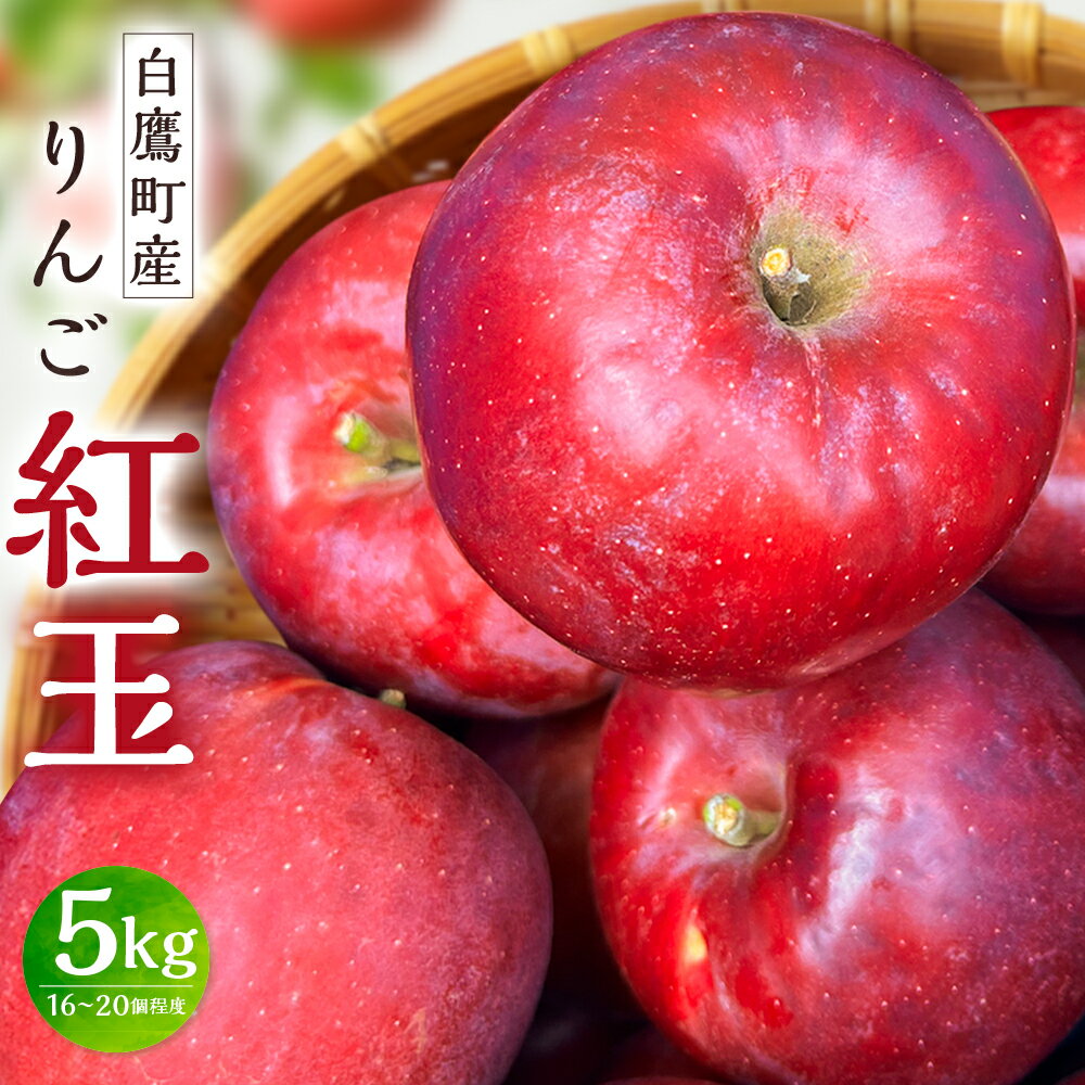 【ふるさと納税】白鷹町産りんご (紅玉) 5kg りんご 林檎 果物 くだもの フルーツ 旬 紅玉 国産 山形県 白鷹町 送料無料 【2025年9月下旬-10月上旬発送予定】