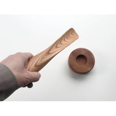 ふるさと納税 茂原市 欅の木で作った立つ靴べら　スタンド付き　1セット　木製　WOOD STUDIO KUZE’S |  | 01