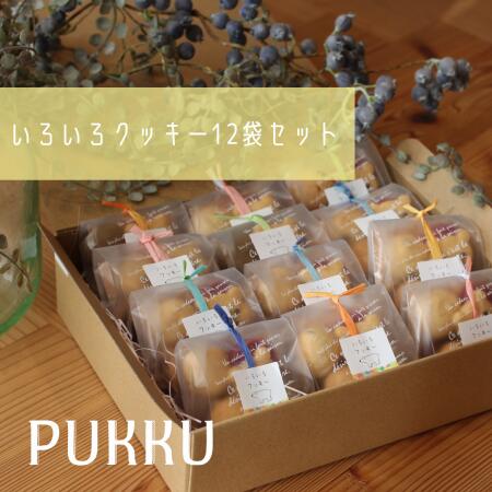 【ふるさと納税】『いろいろクッキー(クッキー7種類入り)12袋セット』 クッキー 詰め合わせ 焼き菓子 お菓子 無添加 贈答品 お歳暮 ギフト プレゼント 贈り物 引き出物 お祝い返し 内祝い ココア チョコ ナッツ キャラメル (シフォンのお店PUKKU) 奈良県 奈良市 なら 16-004