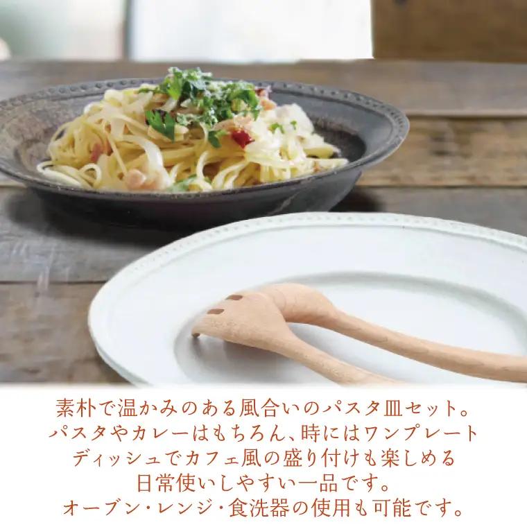 益子焼 パスタ皿セット 益子町 AH001