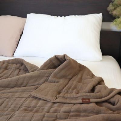 ふるさと納税 泉佐野市 癒しのとろふわ泉州南部織-toronto-/6重ガーゼシングルケット(ブラウン)099H2882 |  | 01