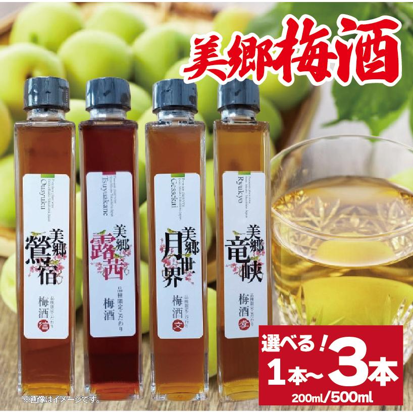 
            梅酒 選べるテイスト 選べる 容量 露茜 鶯宿 月世界 竜峡 500ml ミニボトル 200ml 梅 ブレンド 梅酒 うめ 果物 フルーツ うめしゅ お酒 酒  果実酒 さけ ビール ハイボール チューハイ 焼酎 日本酒 ウイスキー ワイン ギフト 贈答 プレゼント 送料無料 徳島県 吉野川市
          