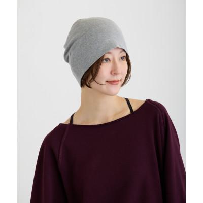 ふるさと納税 豊中市 【杢グレー】室内用帽子 オーガニックコットン 天4方ワッチ