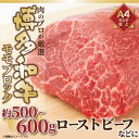 【ふるさと納税】訳あり!博多和牛モモブロック 約500g～600g(芦屋町)【配送不可地域：離島】【1170449】