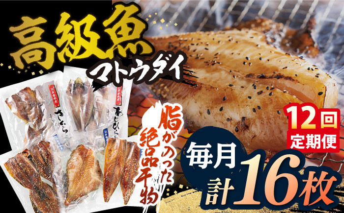 
【全12回定期便】【創業90年の匠の味】平戸 干物 5種セット 計16枚/回【井吉水産】 [KAA275]
