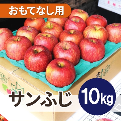 【26年11月より順次発送】平均糖度13度以上! サンふじ 約10kg おもてなし用　青森県産りんご【配送不可地域：離島・沖縄県】
