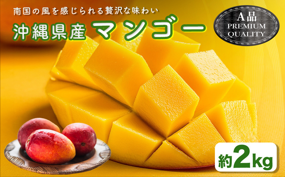 
                  ハナトフルーツ 沖縄県産マンゴーA品 ２ｋｇ  【 先行予約 2026年発送 】
                